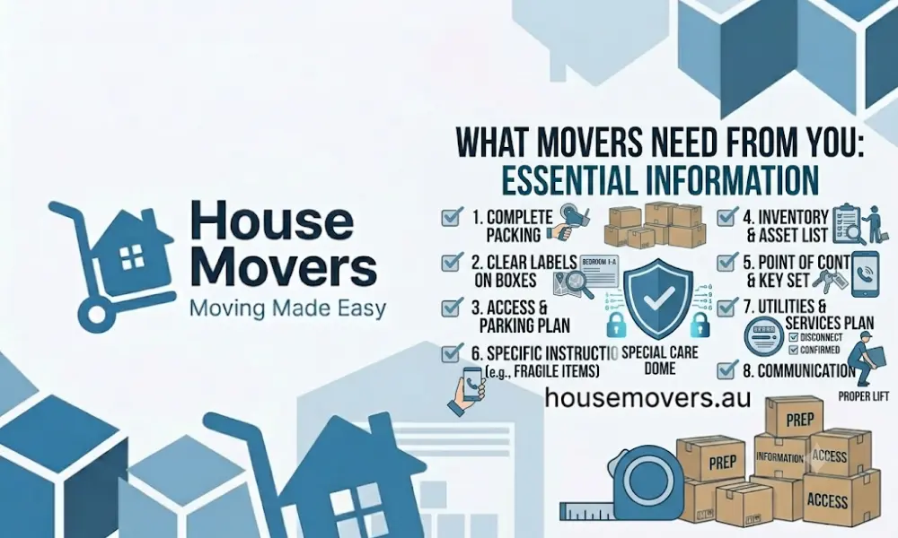 things movers need from you